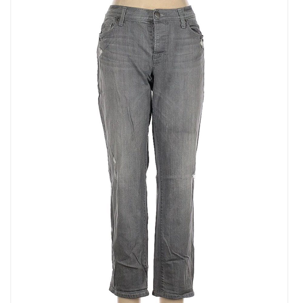 Ann Taylor LOFT Grey Washed Jeans - EUC